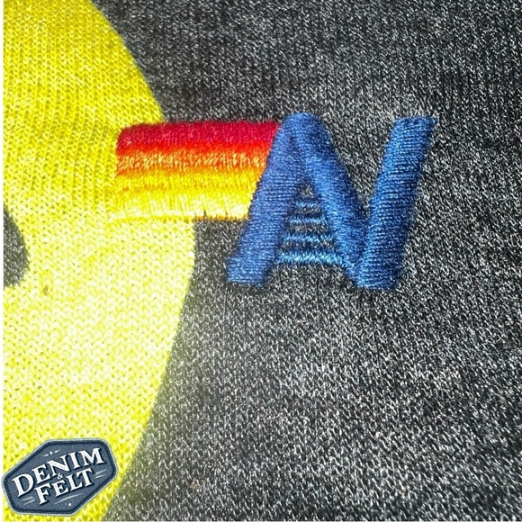 Aviator Nation Unisex Black/Yellow Smiley Repeat Relaxed Pullover Hoodie | EUC😀 - Picture 14 of 16